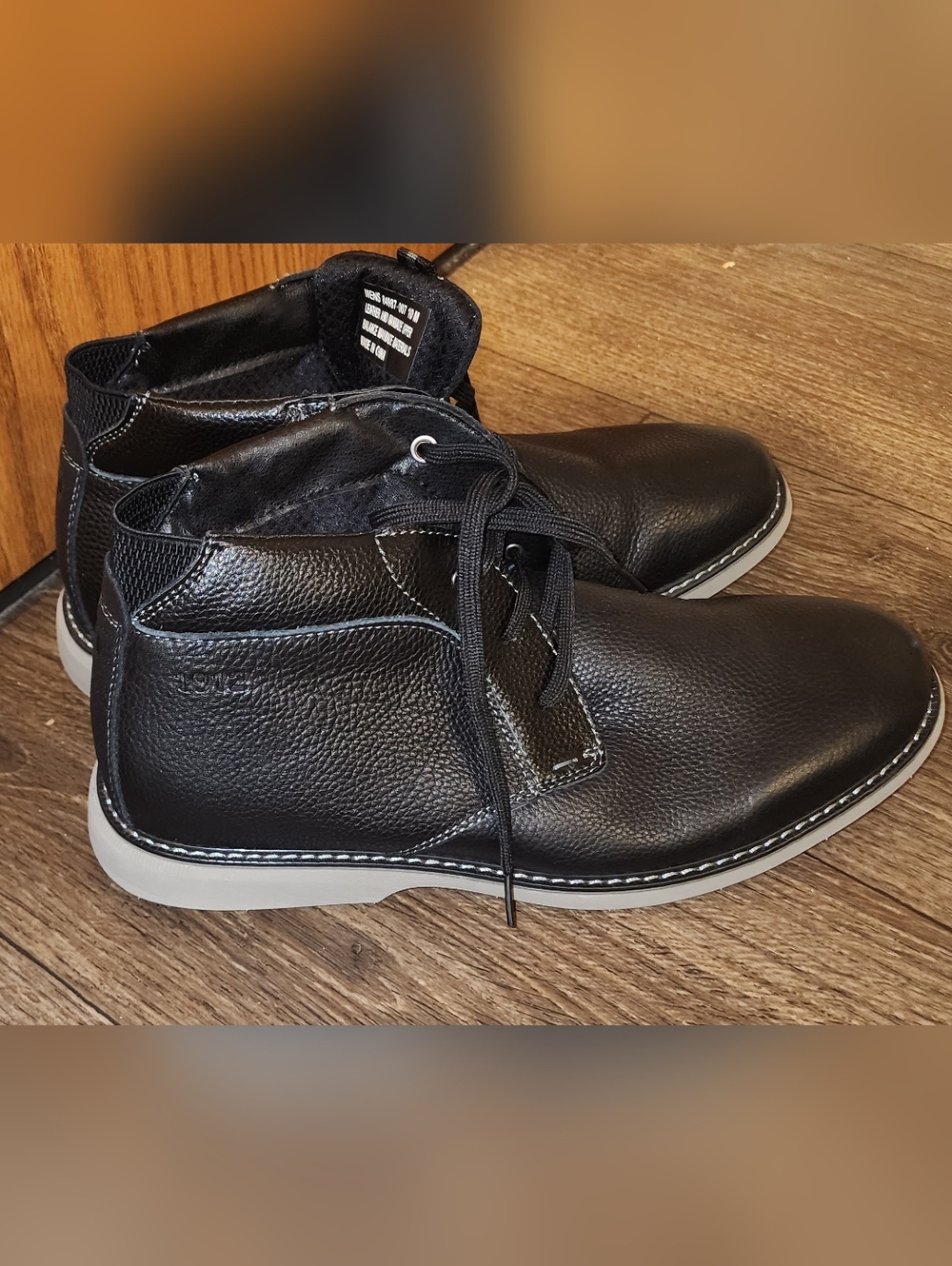 Nunn Bush Bloom Men's Black Leather Chukka Boots - Casual Lace-Up 10